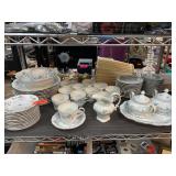Johann Haviland Bavaria China Set with Floral Desi