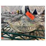 Pressed Glass Juicer with Handle and Spout