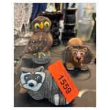 Three Casals Peru Animal Figurines