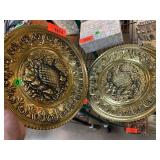 Gold-Tone Decorative Plates, Made in England