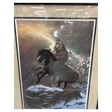 Wolf Warrior Lithograph by Hermon Adams