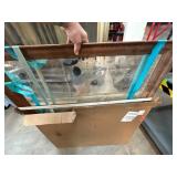 Framed Glass Set With Wooden Frames