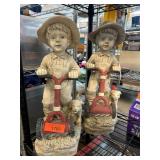 Boy Figurines With Push Toys