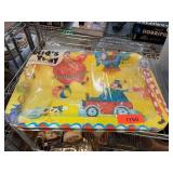 Kid's Tray with Circus-Themed Design