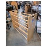 Wooden Bookcase Rack with Handle Cutouts