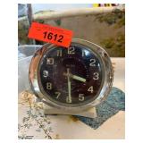 Vintage Juba Alarm Clock with Metal Frame