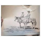 Terrell O'Brien 1982 Signed Western Print