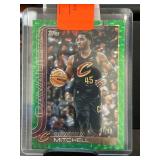 Topps Donovan Mitchell Green Parallel Card