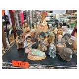 Hand-Painted Native American-Inspired Ceramic Nati