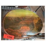 Wood Slice Wall Art Featuring Grand Canyon