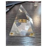 Gold-Tone Ring in Transparent Display Case