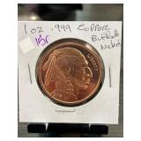 1 oz .999 Copper Buffalo Nickel Round