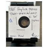 1865 Replica Mexico Maximiliano I Token Coin