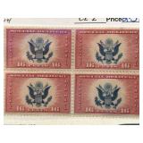 Block of Four 16-Cent US Airmail Stamps