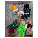 Six Colorful Marionette Puppets