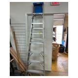 8-Foot Aluminum Ladder with Platform