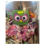 Colorful Owl-Themed Fabric Backpack