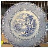 Mid 19th c Transferware Plate Marked ï¿½Ravenna W.B.