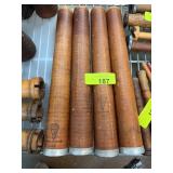Four American Paper Tubes