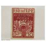 1920 Fiume 10 Cent Stamp, Scott #101