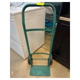 Green Metal Hand Truck with Two Wheels