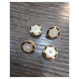 Baer & Wilde Cufflink Set with Pearl Inlay Look Up