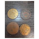 Masonic and Texas Commemorative Tokens