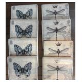 Eight Decorative Ceramic Coasters