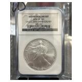 2006-W Silver Eagle 20th Anniversary MS69