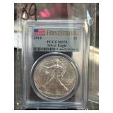 2014 American Silver Eagle PCGS MS70 First Strike