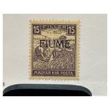 1916 Fiume Overprint 15 Filler Stamp