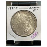 1881-S Morgan Silver Dollar in Holder