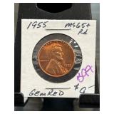 1955 Lincoln Wheat Cent MS65+ RD
