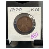 1917-D Lincoln Wheat Cent in Holder