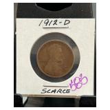 1912-D Lincoln Wheat Cent in Holder