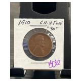 1910 Lincoln Wheat Reverse Cent in Holder