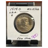 1979-D Susan B. Anthony Dollar in Gem Uncirculated