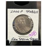 2006-P Jefferson Nickel Gem SP68/69
