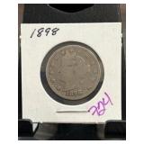 1898 Liberty Head Nickel in Coin Holder