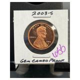 2003-S Gem CAM Lincoln Cent Proof