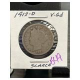 1912-D Liberty Head Nickel in Holder