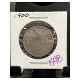 1900 Liberty Head V Nickel in Holder