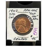 1942-D/D Lincoln Wheat Cent RPM-005 D/D