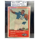 1963 Fleer #23 Cookie Gilchrist Rookie Football Ca