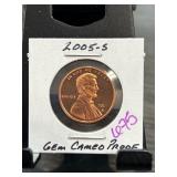 2005-S Lincoln Cent Gem Cameo Proof