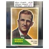1960 Fleer Sammy Baugh #20 Football Card
