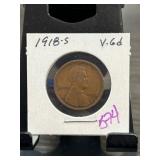 1918-S Lincoln Wheat Cent in Holder