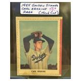 1955 Golden Stamps Carl Erskine Rare (Hand Cut)