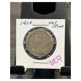 1912 Liberty Head Nickel in VG/Fine Condition
