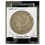 1891-O Morgan Silver Dollar with Scarce Date